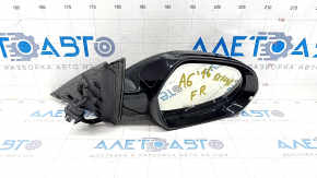 Side mirror right Audi A6 C7 12-18 for auto warehouse, BSM, auto-dimming, 14+2 pins, black