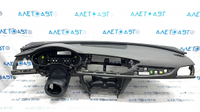 Torpedo front panel with AIRBAG Audi A6 C7 12-18 without projection, black, scratches