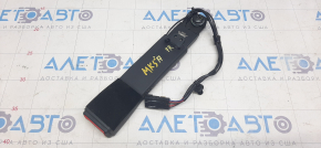 Ford Fusion mk5 17-20 passenger seat belt latch black with sensor, torn, minor scratches