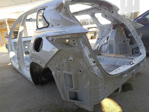 Quarter wing rear left Infiniti QX50 19- on the body, white