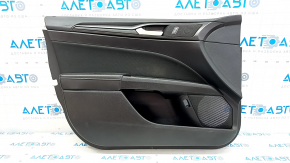 Door trim card front left Ford Fusion mk5 17-20 black. black trim, under the button