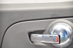 Door trim card front right Fiat 500 12-17 black, armrest leather with perforation, scratches