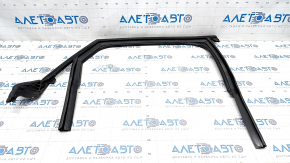Upper rear right door molding Audi A6 C7 12-18 black with glass seal