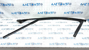 Upper door molding front left Audi A6 C7 12-18 black with glass seal