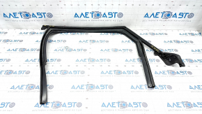 Upper rear left door molding Audi A6 C7 12-18 black with glass seal