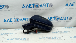 Side mirror left Lincoln Nautilus 19-21 20 pins, turn signal, heated, backlight, auto-dimming, camera, BSM, blue