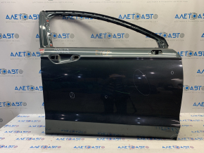 Door bare front right Ford Fusion mk5 13-20 graphite HN, dented corner, rust at the bottom, bumps