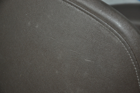 Torpedo front panel without AIRBAG Cadillac ATS 13-19 brown, cracks in leather, abrasions, scratches