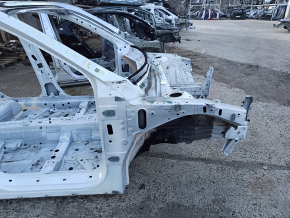Front right quarter Infiniti QX50 19- on the body, white, dented and broken side member bracket