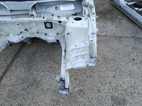 Front left quarter Infiniti QX50 19- on the body, white, dented and broken side member bracket