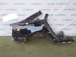 Quarter wing rear right Audi A6 C7 12-18 black, pokes