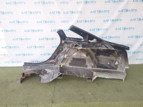 Quarter wing rear right Audi A6 C7 12-18 black, pokes
