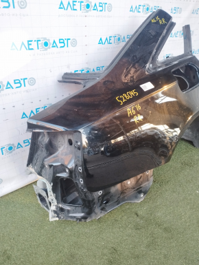 Quarter wing rear right Audi A6 C7 12-18 black, pokes
