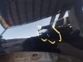 Quarter wing rear right Audi A6 C7 12-18 black, pokes