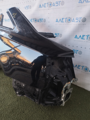 Quarter wing rear left Audi A6 C7 12-18 black, pokes