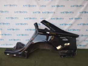 Quarter wing rear left Audi A6 C7 12-18 black, pokes
