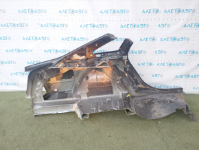 Quarter wing rear left Audi A6 C7 12-18 black, pokes