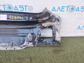 Rear panel Audi A6 C7 12-18 2 parts, black, on the body
