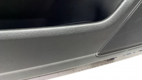 Door trim card front left Audi A6 C7 12-18 leather black, BOSE, scratches, crack