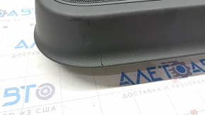 Door trim card front right Audi A6 C7 12-18 leather black, BOSE, scratches, crack