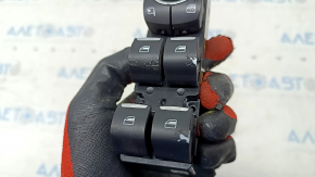Front left window lift control Lincoln Nautilus 19-23 black, paint peeled off