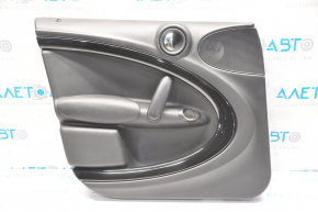 Door trim card front left Mini Cooper Countryman R60 10-12 black, armrest plastic, molding black gloss, scratches
