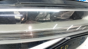 Front right headlight complete Audi A6 C7 16-18 rest LED, sand, cracks