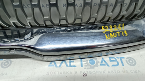 Radiator grill Lincoln Nautilus 19-23 chrome, with emblem, under camera, sand on chrome