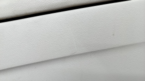 Console central armrest Mercedes GLC 16-19 beige leather, scratches, needs cleaning, chrome is swollen
