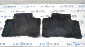 Set of floor mats for Mercedes GLC 16-22, black cloth, for cleaning