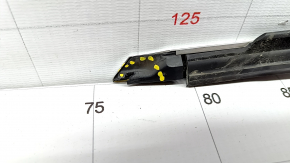Molding door-glass central front right Audi A6 C7 12-18 chrome, tear of seal