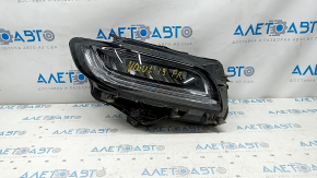 Front right headlight complete Lincoln Nautilus 19-21 LED adaptive, sand, peeled varnish
