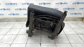 Rear seat left Infiniti JX35 QX60 13- leather black, white piping, white stitching, scratches, needs cleaning