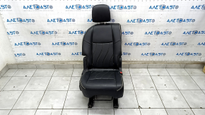 Rear seat right Infiniti JX35 QX60 13- leather black, white piping, white stitching, scratches, needs cleaning