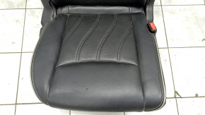 Rear seat right Infiniti JX35 QX60 13- leather black, white piping, white stitching, scratches, needs cleaning