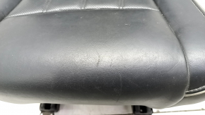 Rear seat right Infiniti JX35 QX60 13- leather black, white piping, white stitching, scratches, needs cleaning