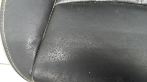 Rear seat right Infiniti JX35 QX60 13- leather black, white piping, white stitching, scratches, needs cleaning
