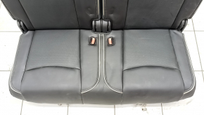 Rear row of seats 3rd row Infiniti JX35 QX60 16- leather black, white piping, white stitching, for cleaning