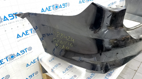 Bare rear bumper Infiniti JX35 QX60 16-rest for parking sensors, black, dented, torn, broken fasteners