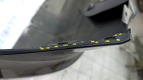 Bare rear bumper Infiniti JX35 QX60 16-rest for parking sensors, black, dented, torn, broken fasteners