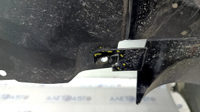 Bare rear bumper Infiniti JX35 QX60 16-rest for parking sensors, black, dented, torn, broken fasteners