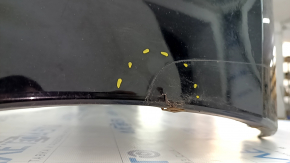 Bare rear bumper Infiniti JX35 QX60 16-rest for parking sensors, black, dented, torn, broken fasteners