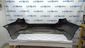 Bare rear bumper Infiniti JX35 QX60 16-rest for parking sensors, black, dented, torn, broken fasteners