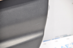 Door trim card front right Subaru Legacy 15-19 black with beige insert cloth, armrest leather, gray molding structure, scratches, for cleaning