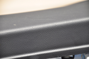 Door trim card front right Subaru Legacy 15-19 black with beige insert cloth, armrest leather, gray molding structure, scratches, for cleaning