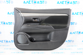 Door trim card front right Mitsubishi Outlander 14-21 black with black insert cloth, molding gray under carbon structure, scratches, for dry cleaning