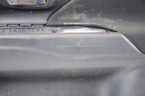 Door trim card front right Mitsubishi Outlander 14-21 black with black insert cloth, molding gray under carbon structure, scratches, for dry cleaning