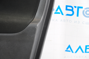 Door trim card front right Mitsubishi Outlander 14-21 black with black insert cloth, molding gray under carbon structure, scratches, for dry cleaning