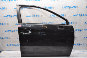 Door bare front right Subaru Legacy 15-19 black D4S, dented left upper corner, bumps