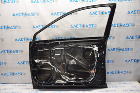 Door bare front right Subaru Legacy 15-19 black D4S, dented left upper corner, bumps